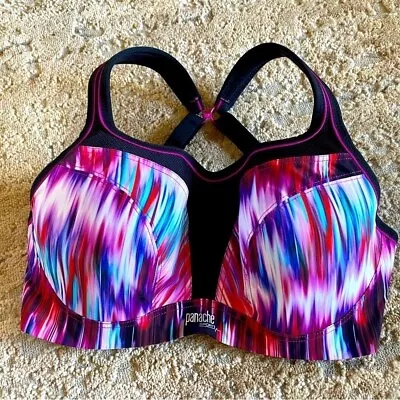 Panache Wired Sports Bra Ultimate High Impact Purple Pink Blue: 32E • £47.63