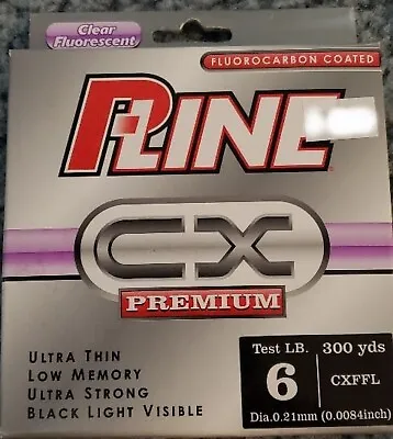 P-Line CXFFL-6 CX Premium Fluorocarbon-Coated Mono Filler Spool 6lb 300yd Clear • $13