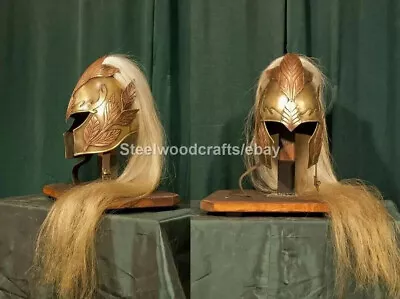 Medieval LOTR Elven Helmet Knight Helmet Lord Of The Ring Helmet With Plume • $179.99