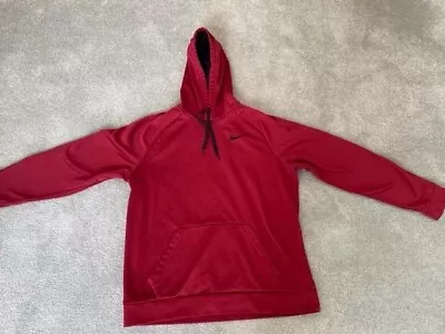 Nike Dri Fit Men's Large Hooded Longsleeve Maroon • $25