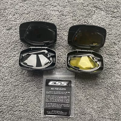 £7.99 • Buy Uk British Army Surplus Issue Ess V12 Advancer Goggles Lens,yellow, Black