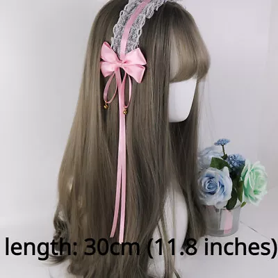 Lolita Girls Lace Split Headdress Hair Accessory Lady Bowknot Maid Cosplay Fairy • $13.67