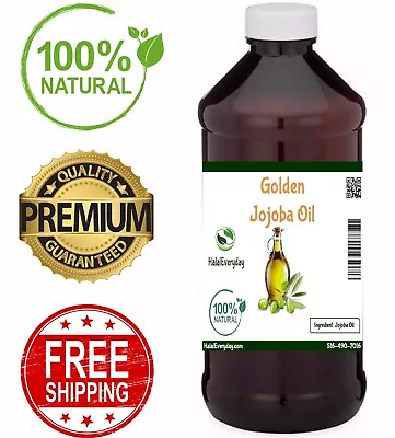 Golden Jojoba Oil - 100% Pure COLD PRESSED Organic Face Hair Skin Body Massage • $6.95