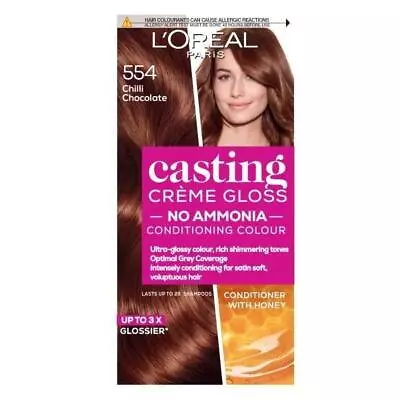 £9.95 • Buy L'Oreal Casting Creme Gloss Semi-Permanent Hair Colour 554 Chilli Chocolate