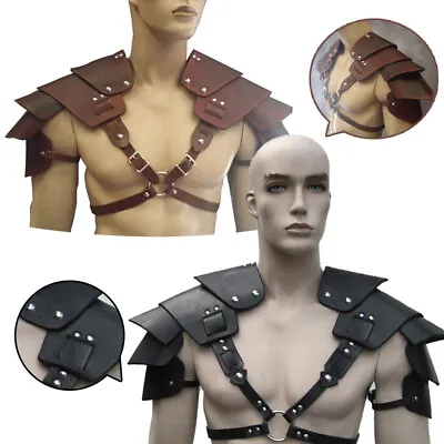£23.86 • Buy Medieval Costume Viking Shoulder Armor Gladiator Samurai Battle Knight Pauldrons