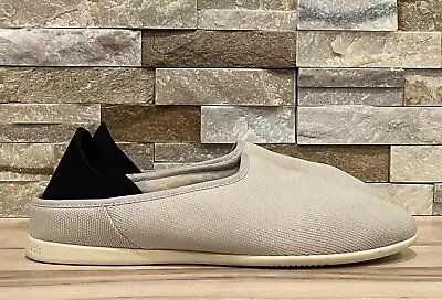 Mahabis Classic Slippers Mens 44 10.5 Light Beige Slip On Shoes Wool Lining • $19.99