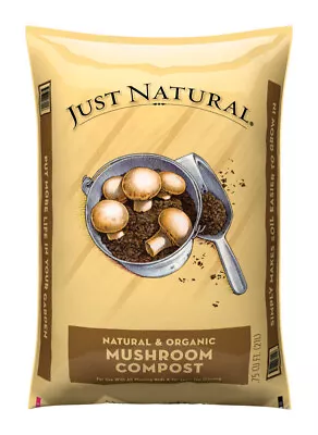 Just Natural Organic Mushroom Compost 0.75 Cu Ft • $23.95