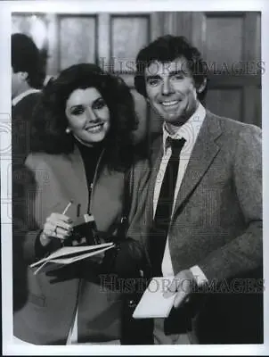 1984 Press Photo Actors Morgan Brittany & David Birney Star On TV Show  Glitter  • $12.99