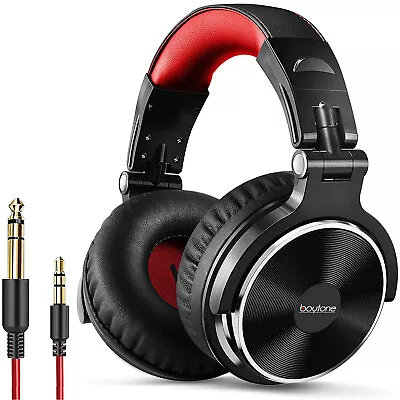 Boytone BT-10RD Wired Over Ear DJ Headphones Studio Monitor & Stereo Headphone • $36.99