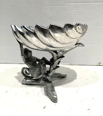 Vtg. Arthur Court Aluminum Monkey Leaf Candy Dish 2004 Palm Beach • $59.95