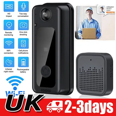 Smart Wireless Video DoorbellWireless DoorbellDoor Bell With Camera Intercom • £22.99
