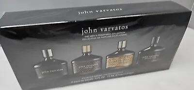 John Varvatos Men VINTAGE ARTISAN BLACK 4 Mini Travel Cologne Collection Edt Nib • $59.99