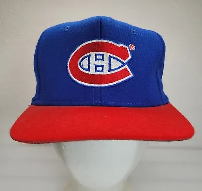 Vintage Montreal Canadiens Snapback Hat Cap Pro Stars NHL • $112.94