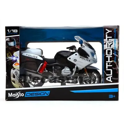 £14.97 • Buy Maisto 1:18 Authority Police Motorcycles Bmw R 1200 Rt Chp Diecast Model 32306