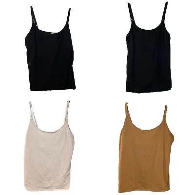 $20.97 • Buy LOT OF 4 Old Navy Womens Maternity First Layer Nursing Cami Top Black Tank XL