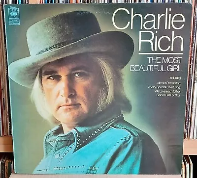 (43) Charlie Rich - The Most Beautiful Girl LP Gold Demo Stamp • £14.75