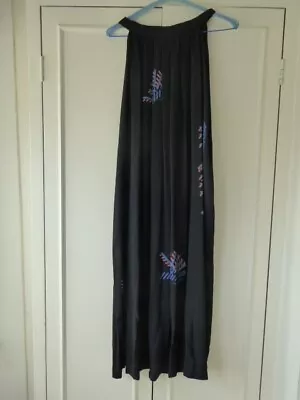 A Made To Measure Evening Dress Using A Zandra Rhodes Black Rayon Cloth • $186.50