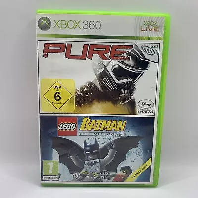 LEGO Batman / Pure Combo Pack Xbox 360 2009 Action Racing Warner Bros PG VGC • $9.95