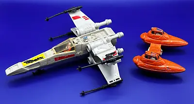 Kenner Vintage Star Wars Micro Battle Damaged Break Apart X-Wing & Cloud Car • $49.99