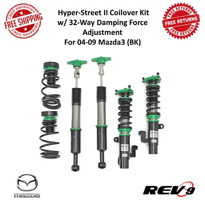 REV9 Hyper-Street II Coilover Lowering Kit W/ 32-Way Damping For 2004-09 Mazda 3 • $551.75