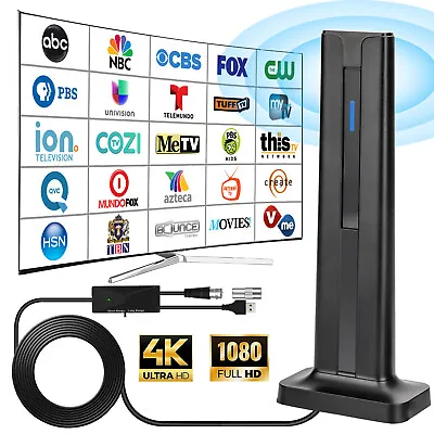 450 Miles Upgraded TV Antenna Digital HD Antenna Indoor HDTV 1080P 4K Long Range • $17.48