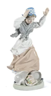 Vintage Zaphir Porcelain Sculpture  Careless Maiden  Figurine Spain ( Lladro) • $79.99