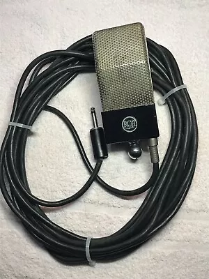 RCA 74B BLACK JUNIOR VELOCITY MIC  MI-4036-K PRISTINE & WORKING + Original Cable • $849