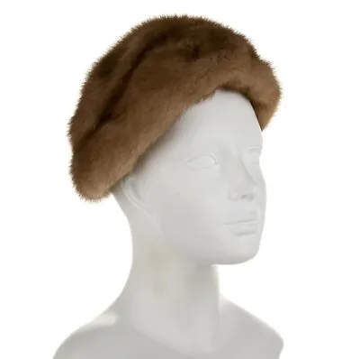 Vintage Monsieur Jacques Pill Box Mink Fur Hat • $35