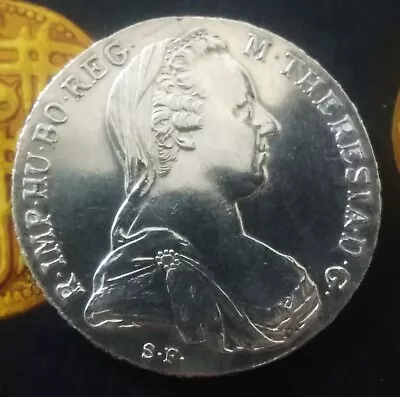 Austria One Thaler Maria Theresia 1780 SF Mint Mark In VF/ XF Condition • $45