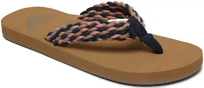 Roxy Porto Sandals / Flip-Flops - NWT Womens Size 9 Navy / Multi - 30314-N9 • $14.93