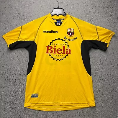 Barcelona S.C. Ecuador Soccer Jersey Mens XL Yellow 2004 Marathon Home Pullover • $49.95