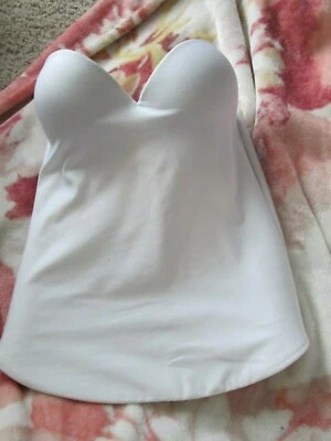£25.52 • Buy Davids Bridal 7643 Low Back Bridal Bustier Bra Size 34 C #84270 White ~EXCELLENT