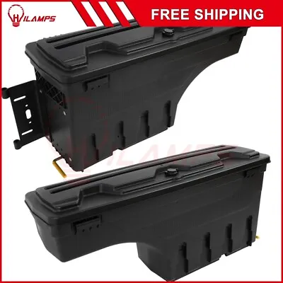 Swing Storage Tool Box For Chevy Silverado /GMC Sierra 1500 2500 3500 Left+Right • $171.35