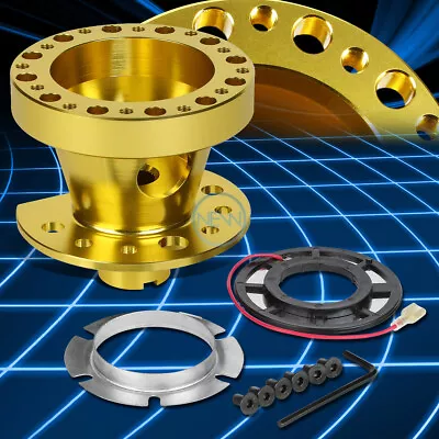 Gold 6-Holes Steering Wheel Hub Adaptor For 88-91 Civic/CRX DA5 90-93 Integra • $16.13