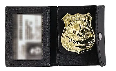$11.99 • Buy  Law Enforcement Badge Holder / ID Holder Rothco 1129 Black Leather