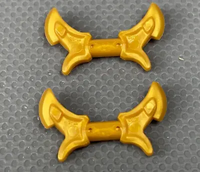 LEGO Pearl Gold Minifigure Hook With Double Blades Ninjago Minifig Toy Weapon X2 • $3.40