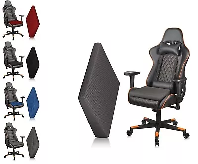 Gaming Chair Cushion Seat Wedge Memory Foam Back Pain Relief Pillow Support UK • £9.39
