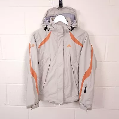 K-WAY Ski Jacket Womens M Medium Waterproof Hooded Lined Coat Technical Design • $31