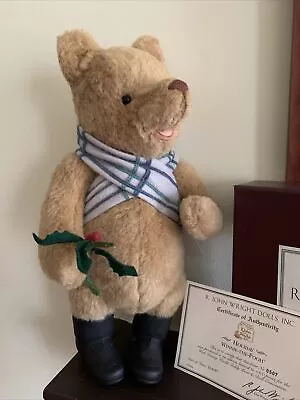 R. John Wright Holiday Winnie The Pooh Bear 14.5” #507/1000 • $224.99