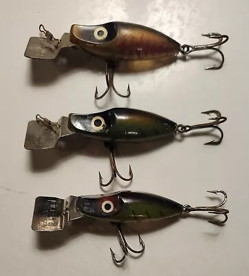 3 (vg) 1941 Millsite Deep Creeper 100 Series Vintage Fishing Lures • $39.99