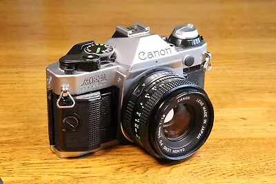 Canon AE-1 Program 35mm SLR In VGC And 50mm Canon F1.8 FD Lens. Fully Working. • £140