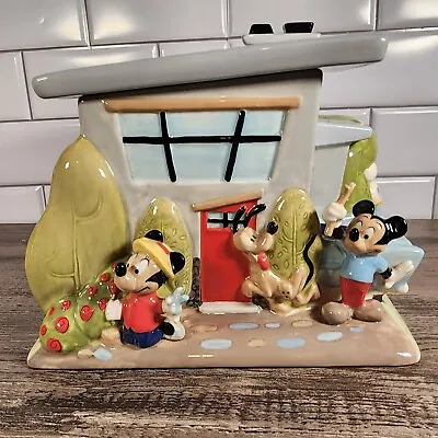 Disney Micky Mouse Minnie Mouse & Friends Disney Townhome Cookie Jar 7.75 X8.5  • $75