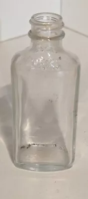 Vintage Vicks Medicine Clear 4.25  Glass Bottle From 1950s Without Cap/Lid • $3.49