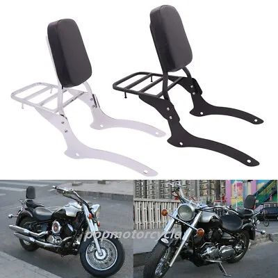 Backrest Sissy Bar Luggage Rack For Yamaha V Star Dragstar DS XVS 1100 Custom   • $157.89