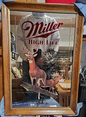 Miller High Life Wildlife Series  White Tailed Deer  Mirror #2 Series Wisconsin • $80