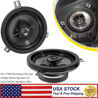 For 77KICK10 Jeep Chrysler Dodge Kicker Speaker 6.5 Inch Factory Speakers 2Pcs • $89