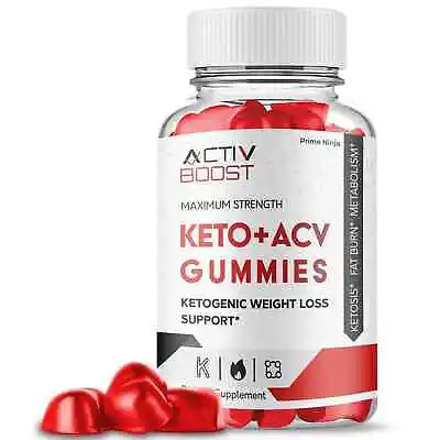 Activ Boost ACV Keto Gummies Activ Boost Maximum Strength Official (1 Pack) • $19.75