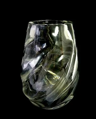 $195.54 • Buy Vintage Val St Lambert Clear Twisted Crystal Vase 5¾  Tall Pls. Look & Read!