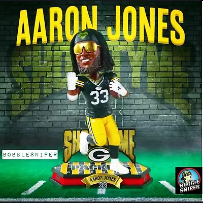 AARON JONES Green Bay Packers  Showtyme Ambassador  Exclusive NFL Bobblehead • $129