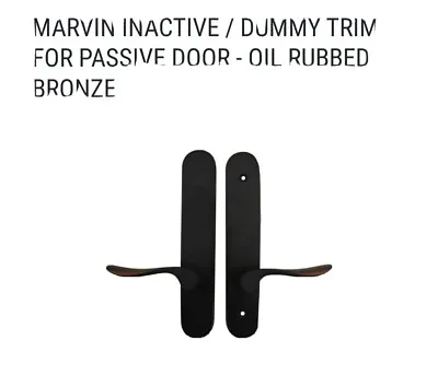 Marvin Inactive / Dummy Trim For Passive Door - Oil Rubbed Bronze • $99.99